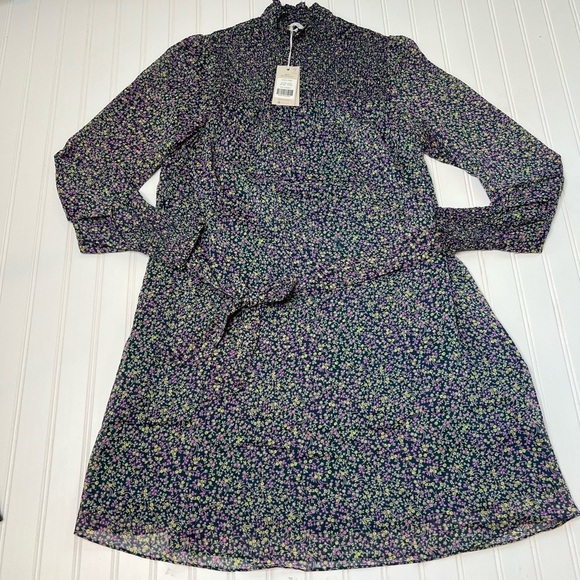 BODEN Smocked Yolk Floral Dress Tie Waist 8 NEW. 1323 - Picture 5 of 9